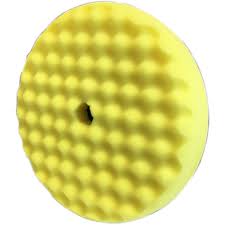 TAMPONE LUCIDATURA 3M 50875 DOPPIO QC GIALLO ONDULATO D.216