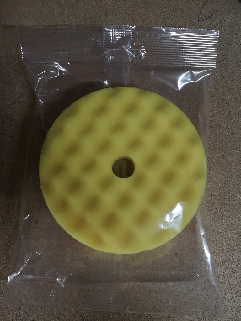 TAMPONE VELCRATO WAFFLE GIALLO D.150 FINE