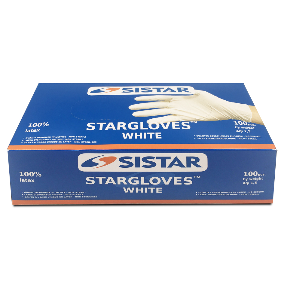 GUANTI LATTICE CON POLVERE TG.L PZ.100 551.2960