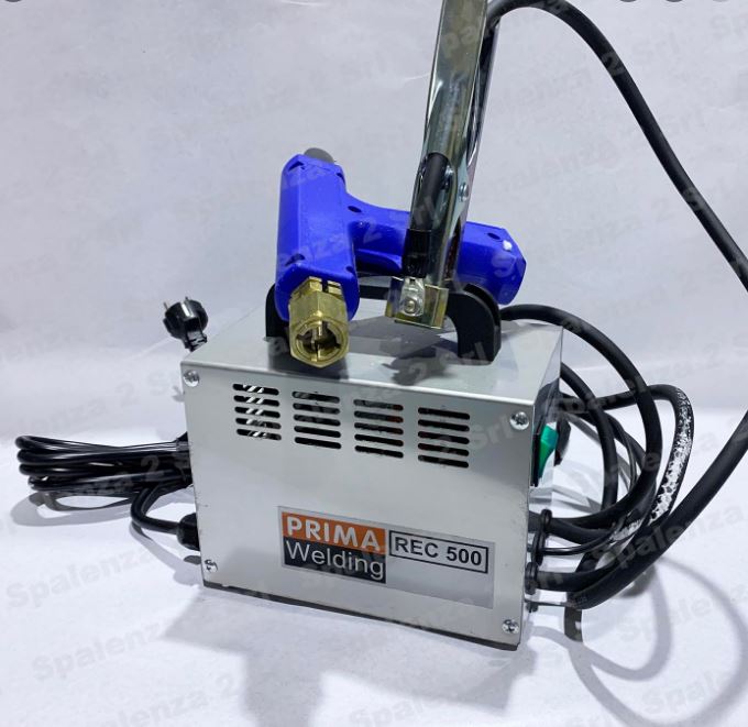 RISCALDATORE ELETTRICO REC 500 C/PISTOLA-PINZA DI MASSA E CAVO+9