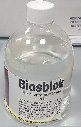 SBLOCCANTE CON ADDITIVAZIONE H1 C/SPRUZZINO BIOSBLOK ML.500