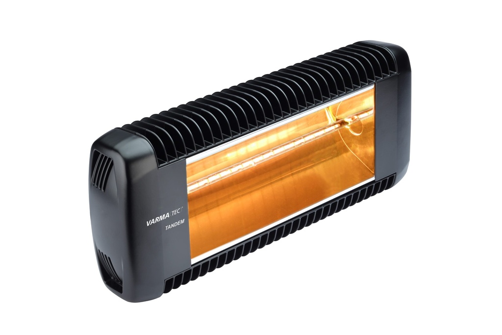 RISCALDATORE INFRAROSSO VARMA TANDEM NERO OTTICO 2000W IPX5  550/20N