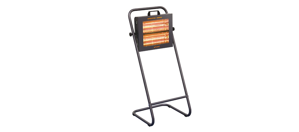 RISCALDATORE INFRAROSSO VARMA ORIENTABILE C/SUPORTO A PAVIMENTO 2X1,5KW