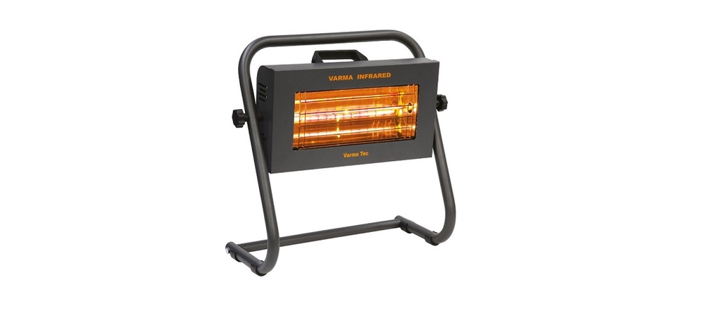 RISCALDATORE INFRAROSSO VARMA ORIENTABILE C/SUPORTO A PAVIMENTO 1500W
