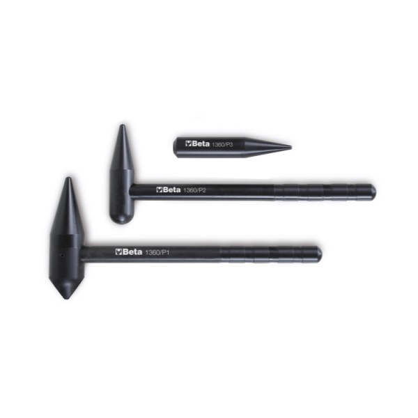 MARTELLI CON TESTE SFERICHE PENNA A PUNTA+PUNZONE PZ.3 1360KP3