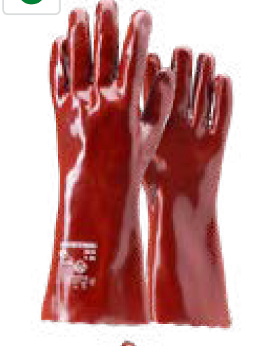 GUANTI IN PVC ALTA PROTEZIONE AGENTI CHIMICI DPI III TG.10