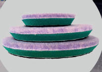 TAMPONE VIOLA MISTO LANA D.150 C/INTERFACCIA SPUGNOSA PZ.2 820004