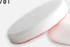 TAMPONE BASSO BIANCO PER POLISH 150X27