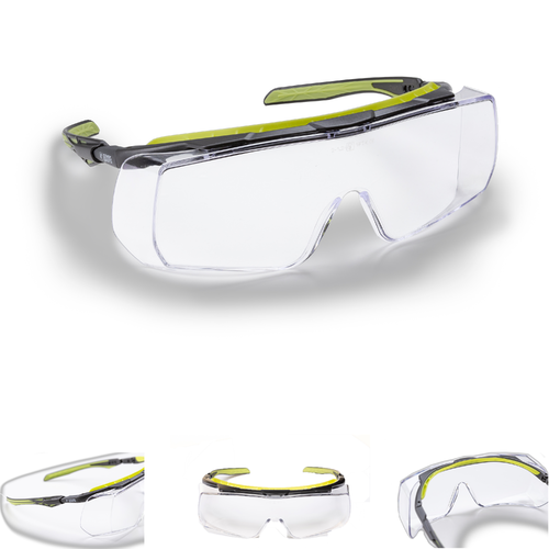 OCCHIALI A MASCHERA TRASPARENTI DPI II OVERLUX