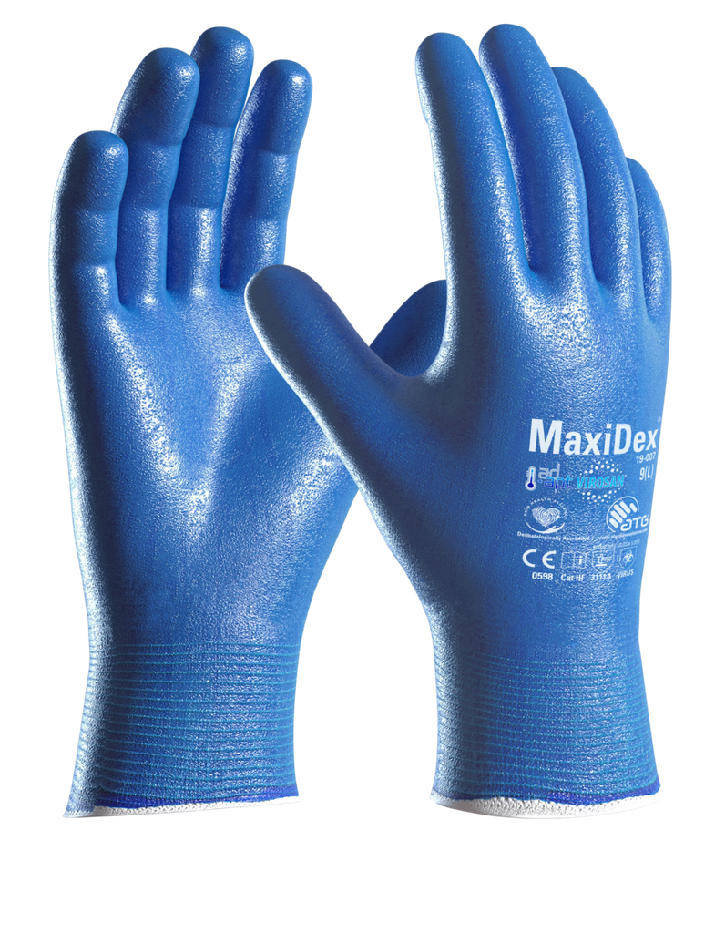 GUANTI BLU NBR MAXIDEX  TG.10 19-007