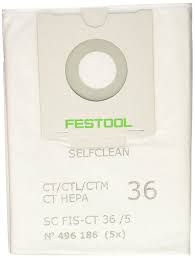 FILTRO A SACCHETTO IN TESSUTO FESTOOL CTL36 5PZ  EX496186