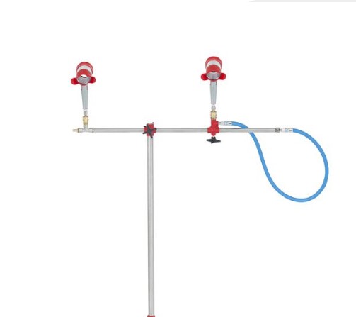 CAVALLETTO C/SUPPORTO REGOLABILE CON 2 PISTOLE DRY JET 223008
