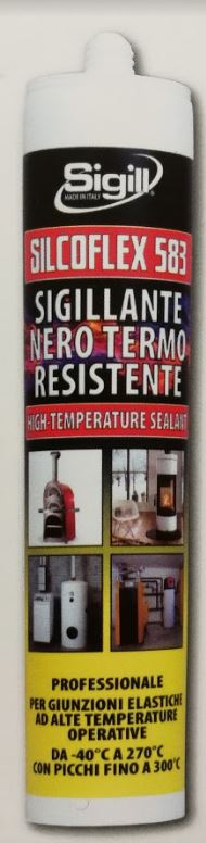 SILCOFLEX 583 SIGILLANTE TERMORESISTENTE NERO ML.300