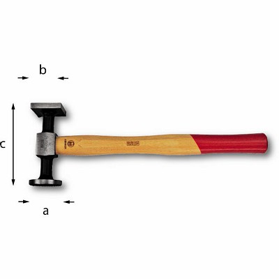 MARTELLO USAG TESTA PIANA TONDA ZIGRINATA QUADRA LISCIA 32MM U03930101