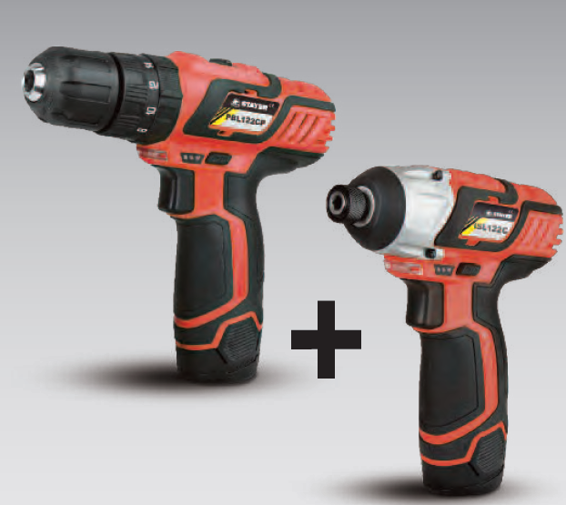 TRAPANO/AVVITATORE + AVVITATORE AD IMPULSI STAYER PBL122CPK+ISL122